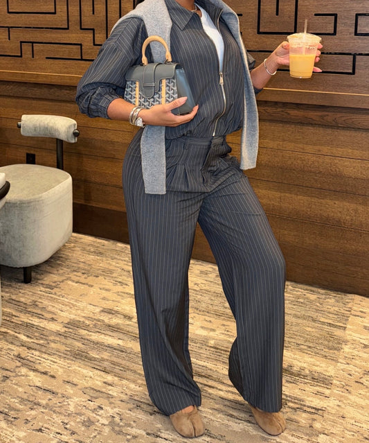 Manhattan Pinstripe Set