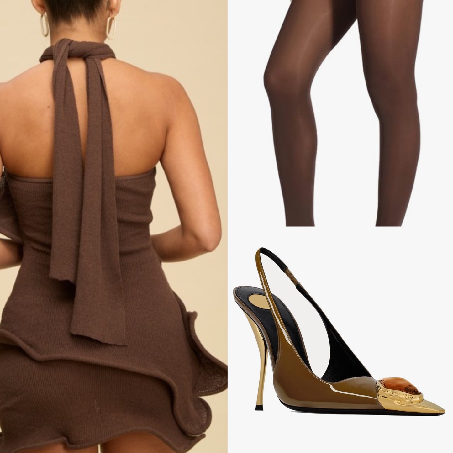 Noir Muse Dress (Brown Only)