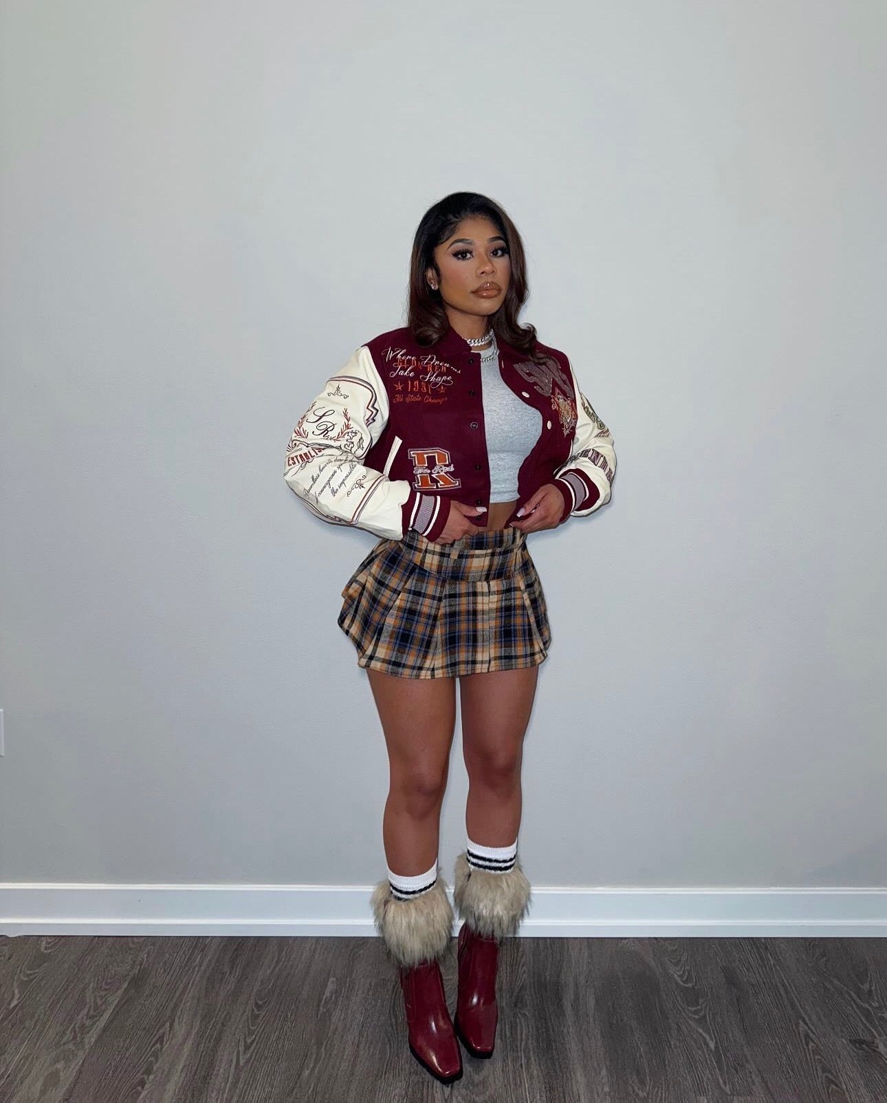 Plaid Mini Skirt