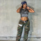 Distressed Camo Pant