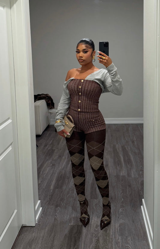 Chai Tweed Short Set