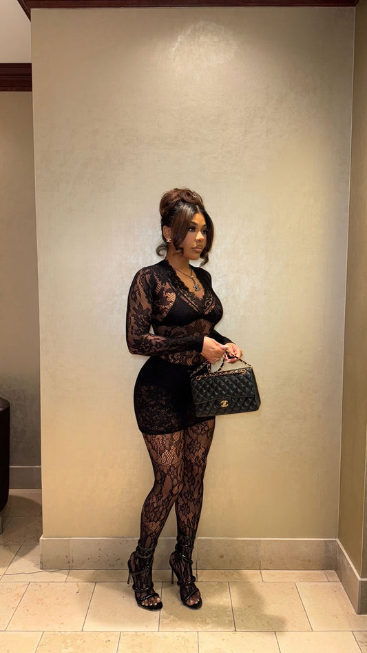 Classic Lace Dress Set