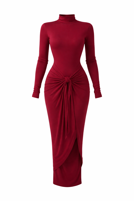 Essential Burgundy Dress