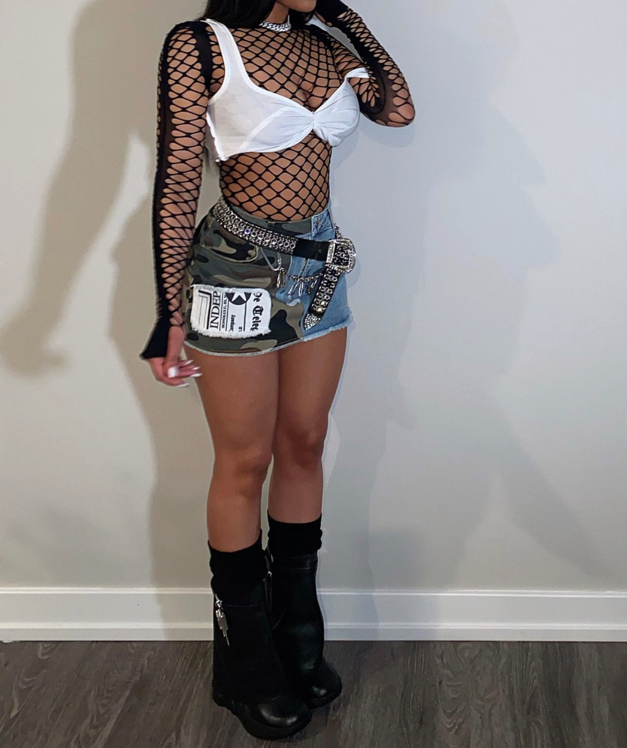 Jane Denim Mini Skirt