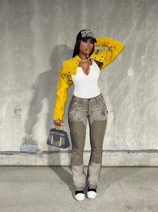 Yellow Trucker Jacket