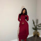 Essential Burgundy Dress