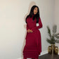 Essential Burgundy Dress