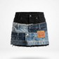 Buttoned Up Denim Mini Skirt