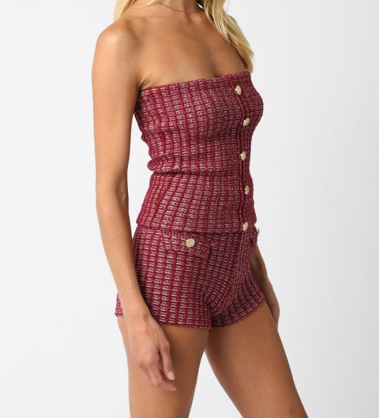 Chai Tweed Short Set