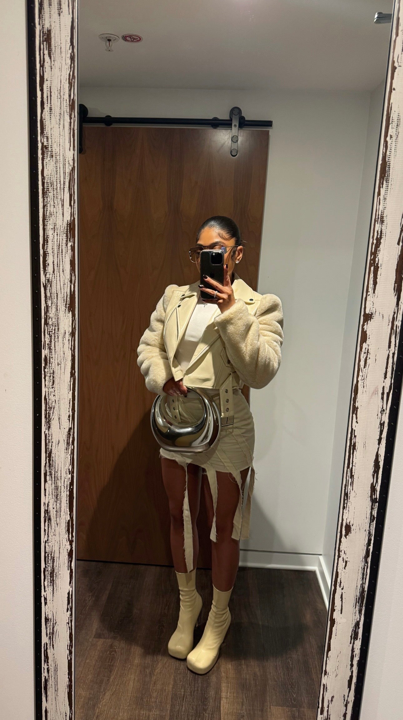 Ivory Mini Skirt