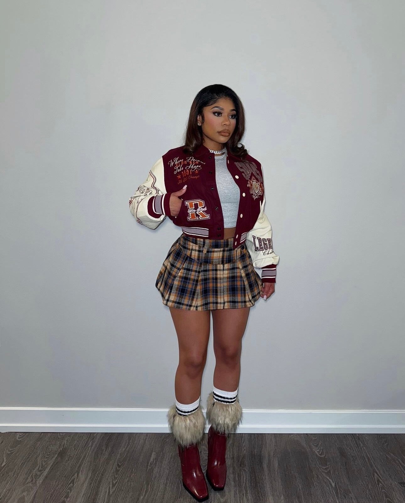 Plaid Mini Skirt