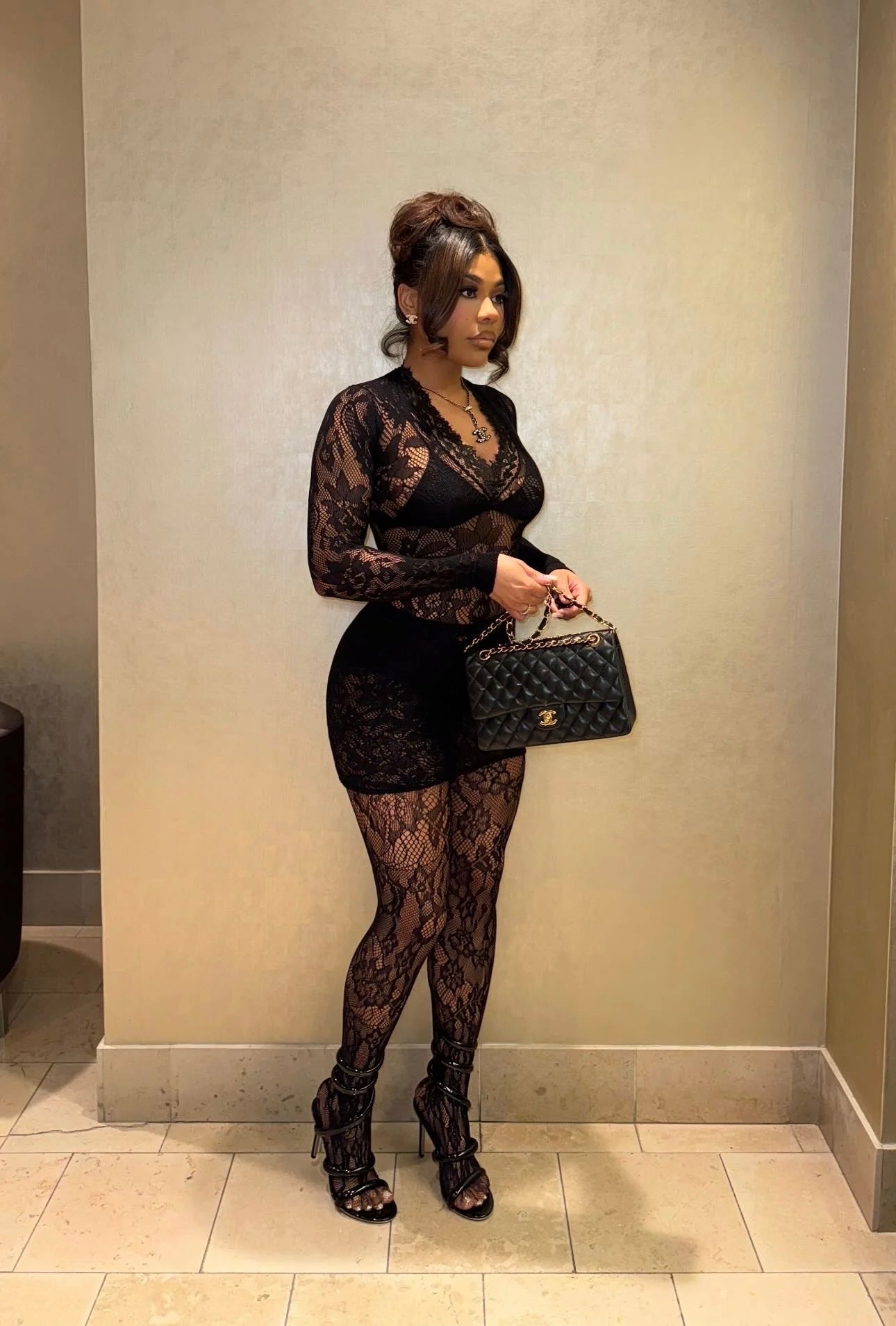 Classic Lace Dress Set